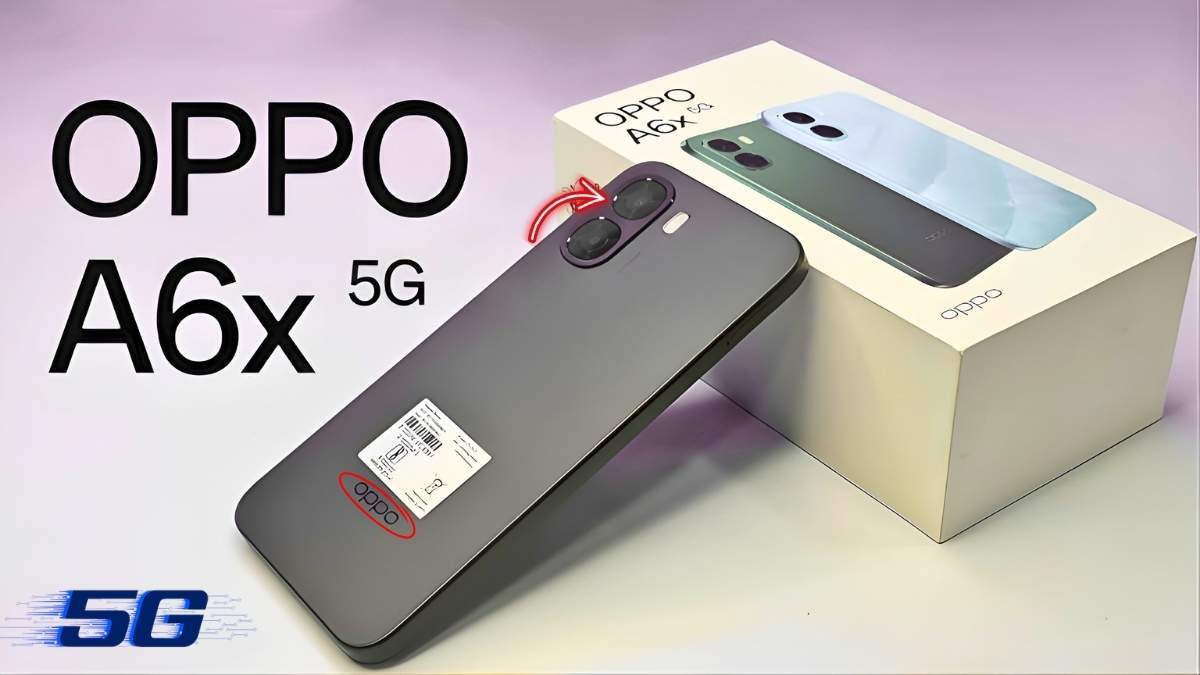 Oppo A6x 5G Teléfono con Batería de 6500mAh y Conectividad 5G a Precio Asequible